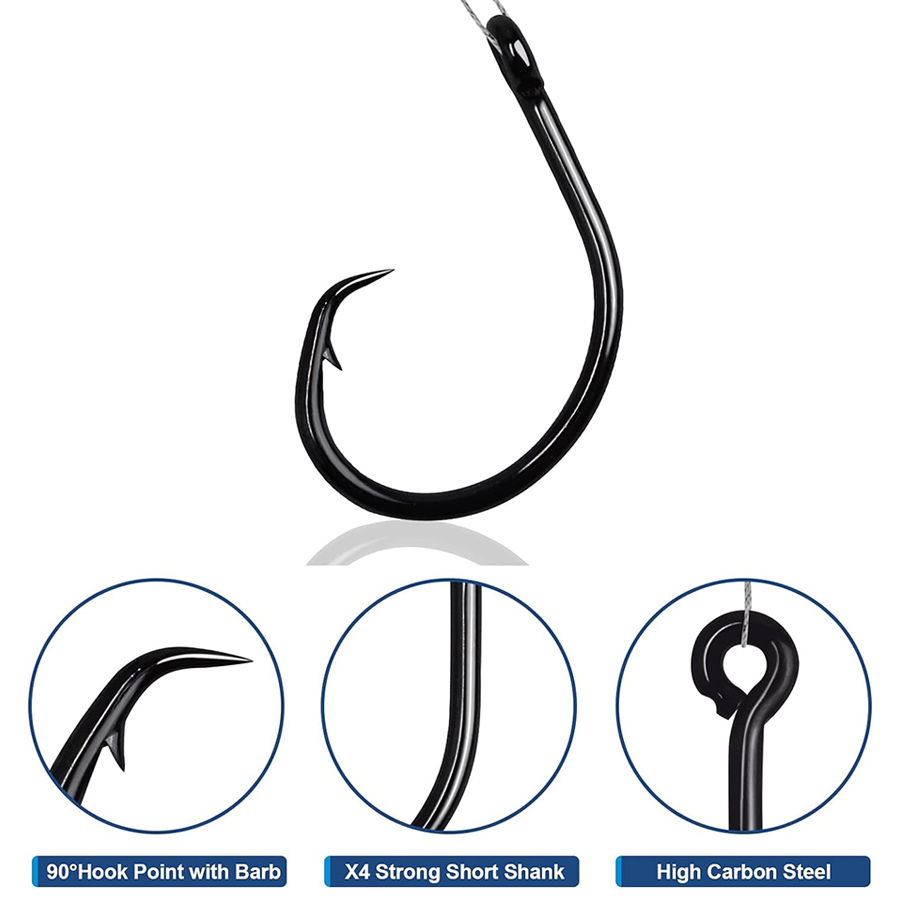 ตะขอวงกลม 3X แข็งแรง สำหรับตกป - Fishing Hook Assortment บทวิจารณ์และราคา