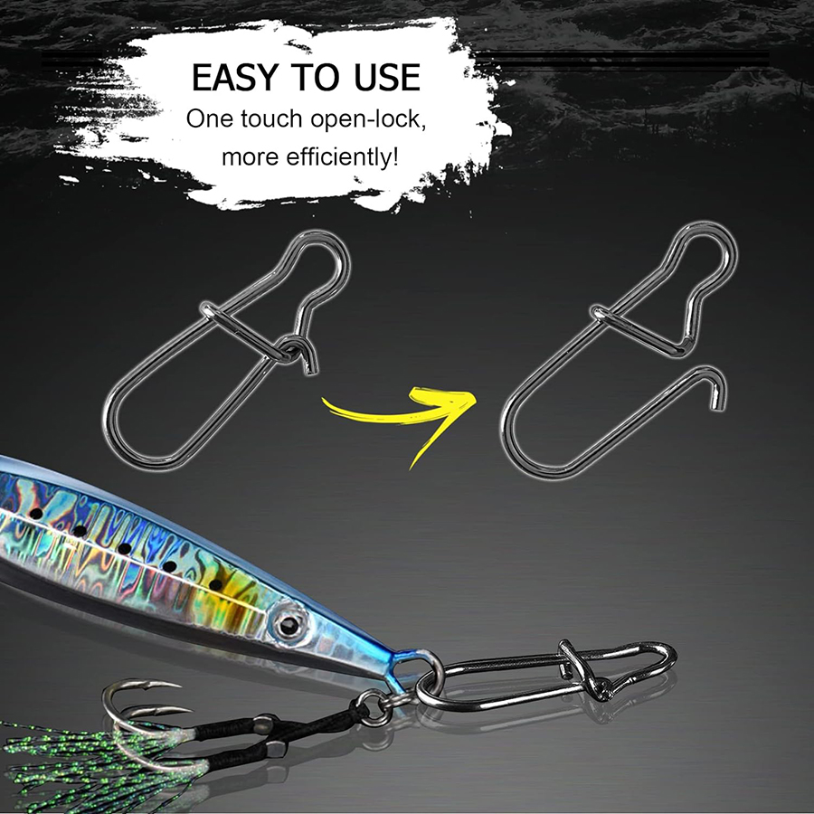 50 ชิ้น Crankbait Snaps สแตนเล - Fishing Hook Remover บทวิจารณ์และราคา